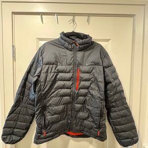 Decathlon Men's Puffer Jacket with Red Accents